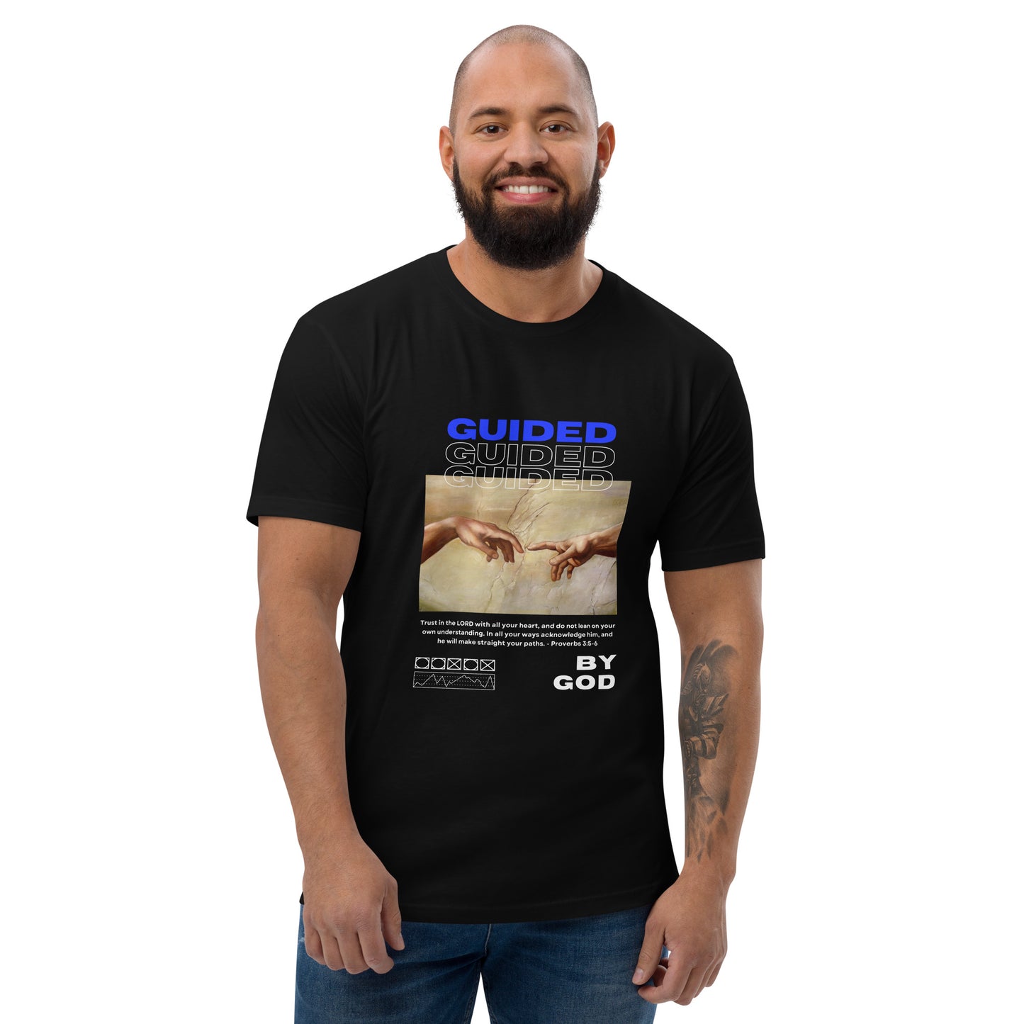 Christian Unisex Jersey Short Sleeve Tee - Guided by God
