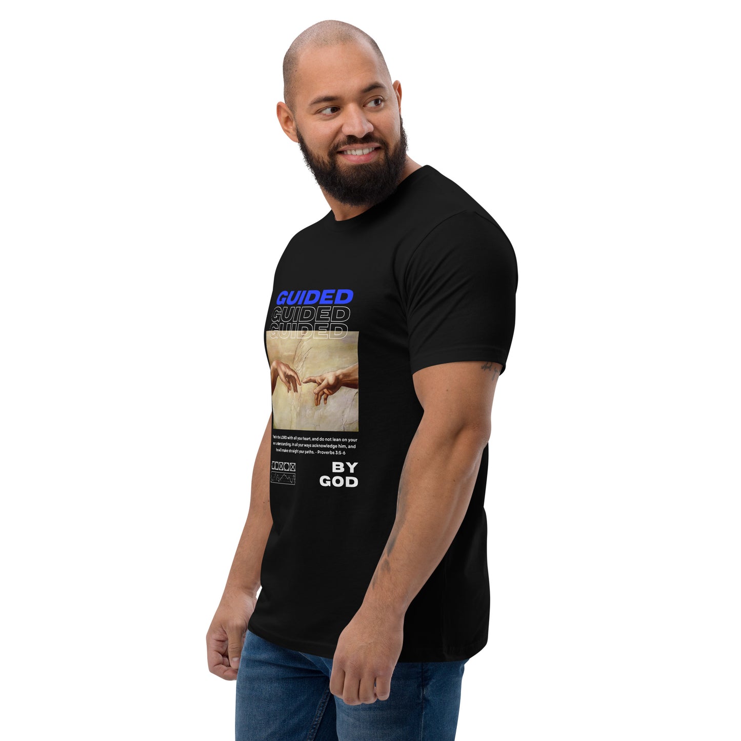 Christian Unisex Jersey Short Sleeve Tee - Guided by God