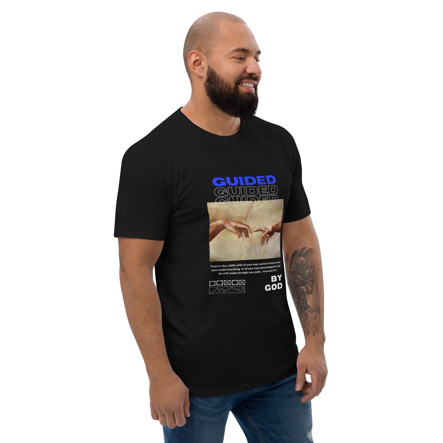 Christian Unisex Jersey Short Sleeve Tee - Guided by God